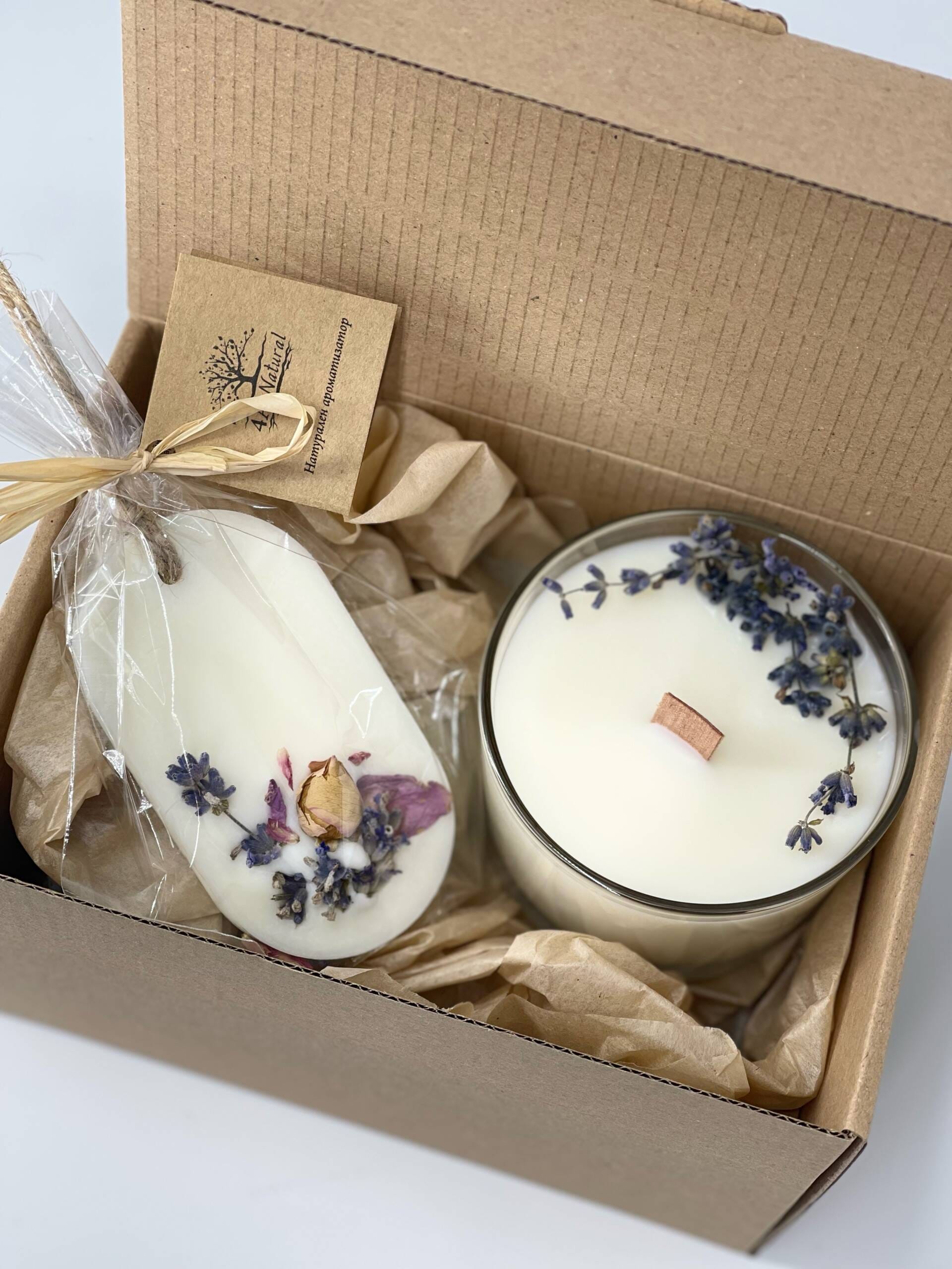 Комплект FLOWER SCENT с подарък букетче сухи цветя