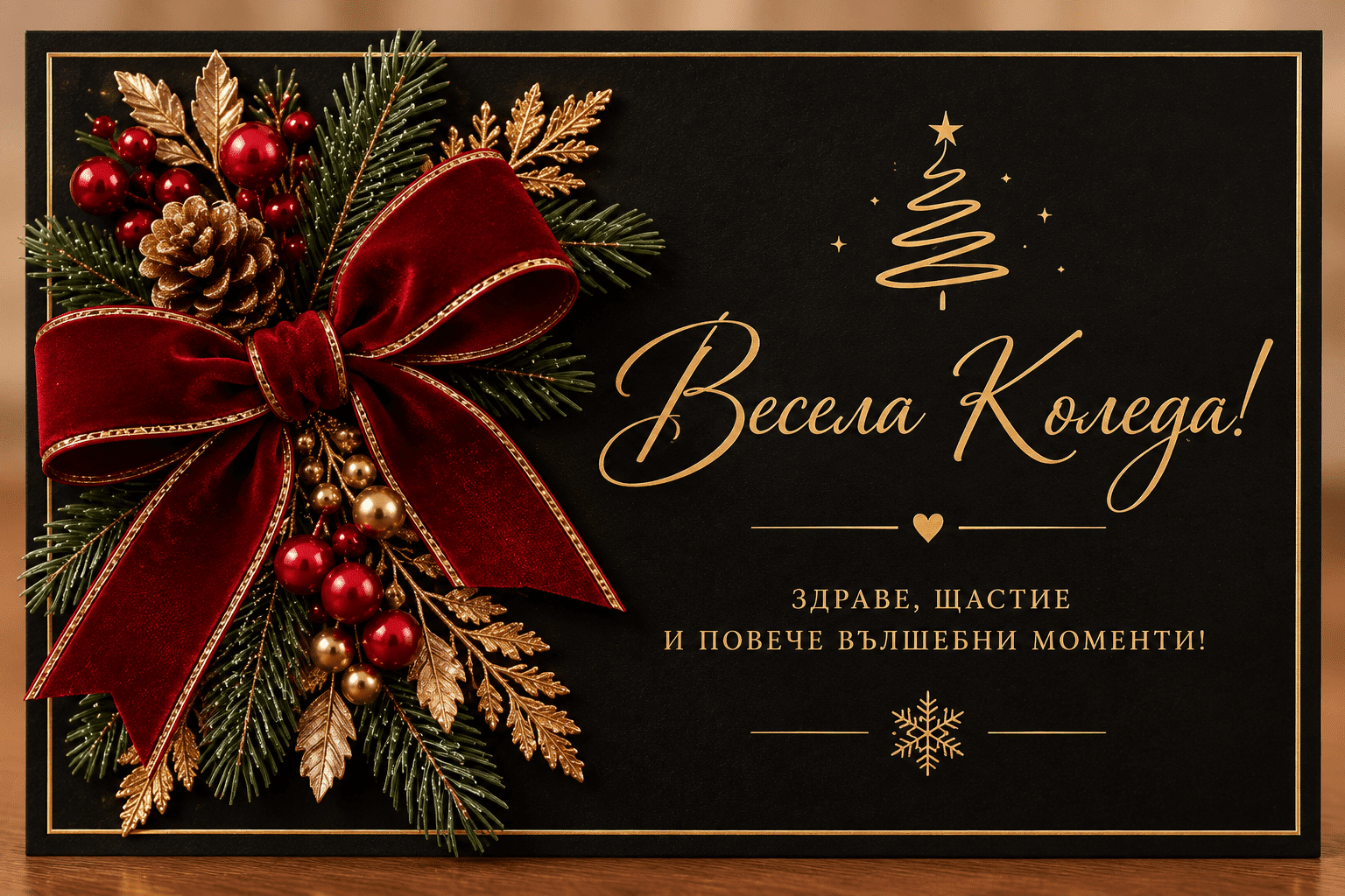 Подаръчен комплект "Luxury Christmas" с подарък коледен елен от кадифе - Image 5