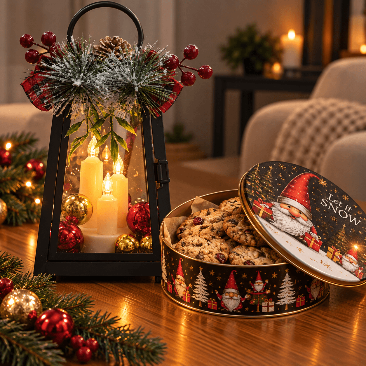 Подаръчен комплект "Luxury Christmas" с подарък коледен елен от кадифе - Image 4